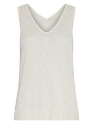 MOSS COPENHAGEN Top "Rini Kobra" w kolorze kremowym rozmiar: S/M. Brązowe topy Moss Copenhagen, m, bez wzorów, bez kołnierzyka, bez ramiączek. Za 85.95 zł.