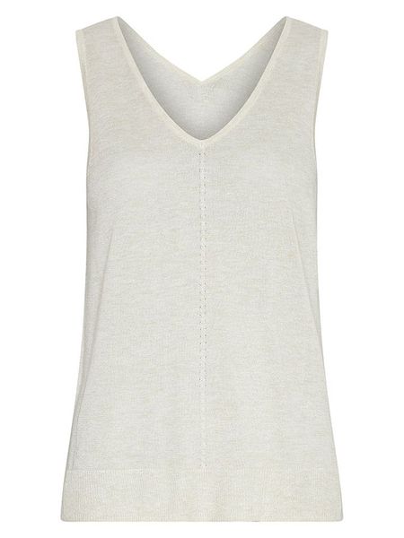 MOSS COPENHAGEN Top "Rini Kobra" w kolorze kremowym rozmiar: S/M. Brązowe topy Moss Copenhagen, m, bez wzorów, bez kołnierzyka, bez ramiączek. Za 109.95 zł.