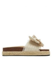 DeeZee Espadryle 92529 Beżowy. Brązowe espadryle DeeZee, bez wzorów, z materiału, bez obcasa, bez zapięcia. Za 119.99 zł.