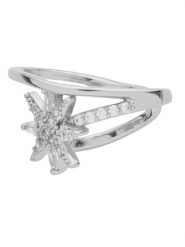 U.S. Polo Assn. Nausznica z kryształami rozmiar: onesize. Szare kolczyki U.S. Polo Assn., z kryształem, metalowe. Za 34.99 zł.