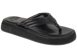 Japonki damskie, S.Bahia Lady 25 SBAHLS. Czarne klapki Joma, bez wzorów, z materiału, bez obcasa. Za 59.99 zł.