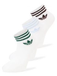 Adidas Originals Skarpety z cienkiej dzianiny w 3-paku Kobiety biały jednolity, S. Białe skarpety Adidas Originals, bez wzorów, z bawełny. Za 79.95 zł.
