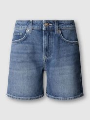 Pepe Jeans Bermudy dżinsowe w kolorze niebieskim rozmiar: W30. Niebieskie szorty Pepe Jeans, z aplikacjami, z jeansu, klasyczne, z podwyższonym stanem. Za 153.71 zł.