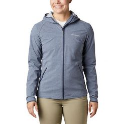 Kurtka trekkingowa damska Columbia Heather Canyon Softshell. Brązowe kurtki sportowe Columbia, l, bez wzorów, z softshellu, z kapturem, trekkingowe. Za 614.00 zł.