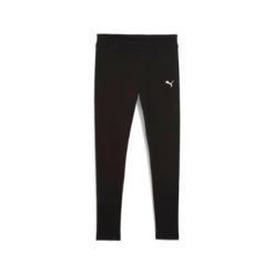 Spodnie legginsy damskie PUMA bawełna. Czarne legginsy Puma, bez wzorów, z bawełny. Za 83.00 zł.