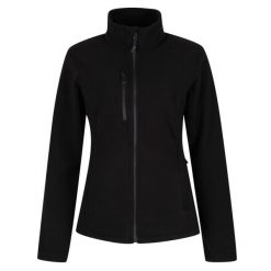 Bluza Polarowa Damska Z Recyklingu Pełen Suwak. Czarne bluzy Regatta, na zimę, l, bez wzorów, z polaru, bez kaptura. Za 151.99 zł.