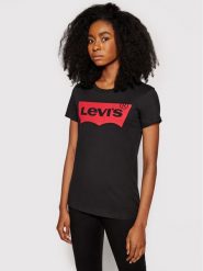Levi's® T-Shirt The Perfect Graphic Tee 17369-0201 Czarny Regular Fit. Czarne t-shirty s, bez wzorów, z bawełny, bez kołnierzyka, bez ramiączek. Za 100.99 zł.