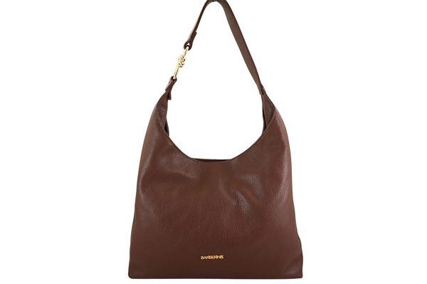 Stylowa torebka codzienna skórzana - Brązowa. Brązowe torby na ramię Barberini's, bez wzorów, ze skóry, eleganckie, na ramię, duże, bez dodatków. Za 289.99 zł.