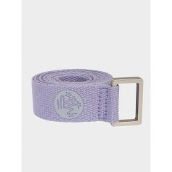 Pasek do jogi Manduka Unfold 182cm - Lawendowy, naturalna bawełna. Niebieskie paski Manduka, bez wzorów, z bawełny, sportowe. Za 79.99 zł.
