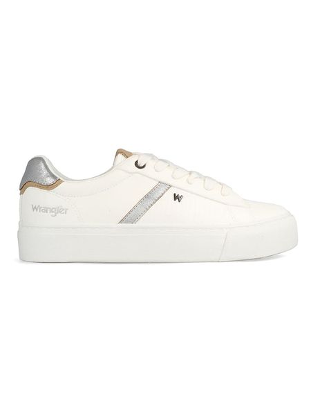 Wrangler Sneakersy w kolorze białym rozmiar: 38. Białe trampki Wrangler, bez wzorów, bez zapięcia. Za 119.95 zł.