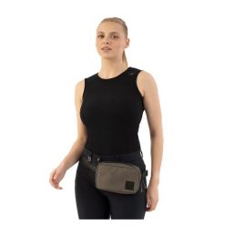 Damski tank top ANKY ATC261302. Czarne topy ANKY, bez wzorów, bez kołnierzyka, bez ramiączek. Za 283.50 zł.