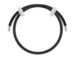 Bransoletka Liana, posrebrzana w kolorze czarnym. Czarne bransoletki Lilou, posrebrzane. Za 139.00 zł.