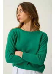 AUTHENTIC CASHMERE Kaszmirowy sweter "Goléon" w kolorze zielonym rozmiar: XL. Zielone swetry AUTHENTIC CASHMERE, xl, bez wzorów, z kaszmiru, bez ramiączek. Za 427.45 zł.