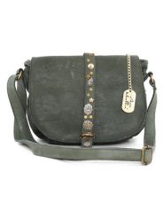 Anna Morellini Skórzana torebka "Luigia" w kolorze khaki - 23 x 19 x 9 cm rozmiar: onesize. Brązowe torby na ramię Anna Morellini, bez wzorów, z materiału, na ramię, bez dodatków. Za 369.99 zł.