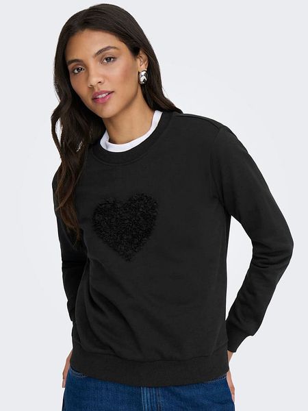 JDY Bluza "Paris" w kolorze czarnym rozmiar: XL. Czarne bluzy JDY, xl, bez wzorów, z bawełny, bez kaptura. Za 85.95 zł.