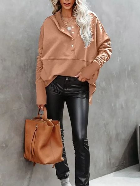 Milan Kiss Bluza w kolorze beżowym rozmiar: L. Brązowe bluzy Milan Kiss, l, bez wzorów, bez kaptura. Za 152.99 zł.