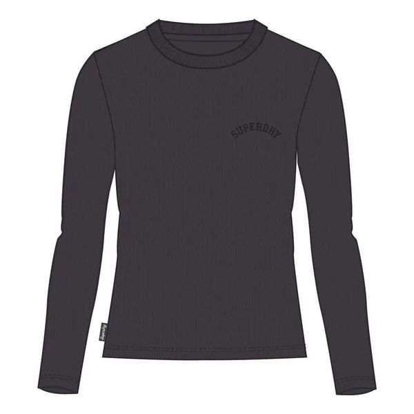 Bluza damska Superdry Essential Logo Gd. Czarne bluzy Superdry, m, bez wzorów, prążkowane, bez kaptura. Za 170.80 zł.
