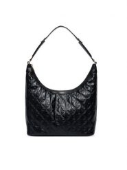 Calvin Klein Torebka Emblem Aop Debossed Medium Shbag LV04F3875G Czarny. Czarne torebki klasyczne Calvin Klein, bez wzorów, ze skóry, bez dodatków. Za 649.99 zł.