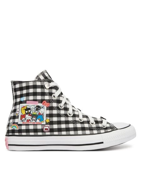 Converse Trampki Chuck Taylor All Star A17697C Czarny. Czarne trampki Converse, bez wzorów, z materiału, bez zapięcia. Za 322.99 zł.