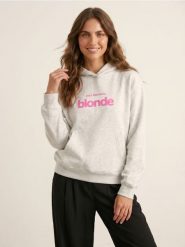 Bluza hoodie z napisem - Inny. Bluzy Sinsay, l, bez wzorów, bez kaptura. Za 49.99 zł.