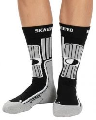 Odzież Skarpety unisex SkatePro Coolmax Inline Skarpety 2-Pak - Czarny - 37-39. Biała skarpety SKATEPRO, bez wzorów, z bawełny. Za 124.99 zł.