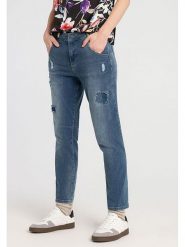 More & More Dżinsy - Boyfriend fit - w kolorze niebieskim rozmiar: 36. Niebieskie jeansy More & More, bez wzorów. Za 114.44 zł.