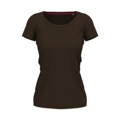 Koszulka Damska Claire Crew Neck Relaxed Fit T-shirt. Brązowe t-shirty STEDMAN, xl, bez wzorów, bez kołnierzyka, bez ramiączek. Za 71.99 zł.
