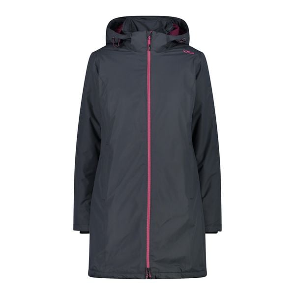 Płaszcz damski turystyczne CMP 32Z1406. Szare parki CMP, l, bez wzorów, z materiału, bez kaptura. Za 249.99 zł.