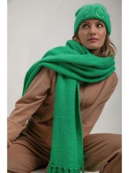 Josephine & Co Szal "Steef" w kolorze zielonym rozmiar: onesize. Zielone szaliki Josephine & Co, bez wzorów, z wełny. Za 205.93 zł.