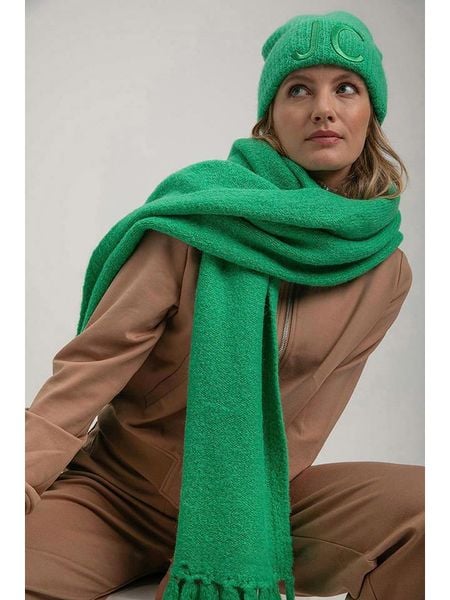 Josephine & Co Szal "Steef" w kolorze zielonym rozmiar: onesize. Zielone szaliki Josephine & Co, bez wzorów, z wełny. Za 201.08 zł.