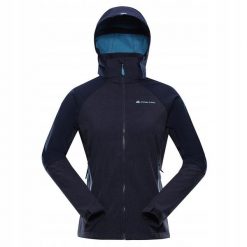Kurtka damska trekkingowa softshell Alpine Pro Lanca. Niebieskie kurtki sportowe Alpine Pro, bez wzorów, z softshellu, bez kaptura, trekkingowe. W wyprzedaży za 299.00 zł.