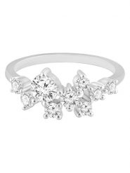 Diamonds lab grown Złoty pierścionek z diamentami rozmiar: 56. Szare pierścionki Diamonds lab grown, z diamentem, złote. Za 3,893.99 zł.