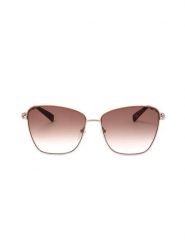 Longchamp Damskie okulary przeciwsłoneczne w kolorze złotym rozmiar: 59. Brązowe okulary przeciwsłoneczne Longchamp, bez wzorów, z tworzywa sztucznego. Za 266.01 zł.