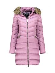 Canadian Peak Płaszcz zimowy "Bololitaeak" w kolorze jasnoróżowym rozmiar: XXL. Różowe płaszcze Canadian Peak, na zimę, xxl, bez wzorów, z puchu, bez kaptura. Za 173.99 zł.