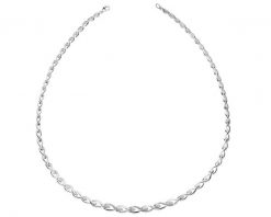 Naszyjnik z białego złota z diamentami - 0,10 ct - próba 585. Białe naszyjniki Apart, z diamentem, złote. Za 13,990.00 zł.