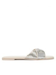JENNY Klapki R25SS01646 Écru. Klapki Jenny, bez wzorów, z materiału, bez obcasa. Za 83.99 zł.