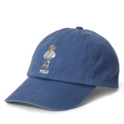 Czapka z daszkiem Polo Ralph Lauren. Niebieskie czapki Polo Ralph Lauren, bez wzorów. Za 479.99 zł.