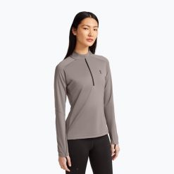 Bluza do biegania damska On Climate Shirt. Brązowe bluzy On, na zimę, bez wzorów, bez kaptura. Za 459.99 zł.