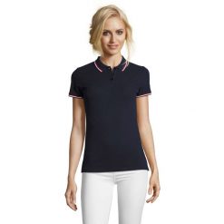 Damska Koszulka Polo Prestige. Niebieskie koszulki polo SOL'S, s, bez wzorów, bez kołnierzyka, bez ramiączek. Za 150.99 zł.