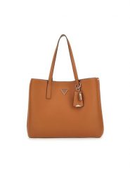 Guess Torebka Meridian (BG) HWBG87 78230 Brązowy. Brązowe shopper Guess, z aplikacjami, ze skóry, bez dodatków. Za 349.99 zł.