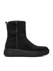 Clara Barson Botki CEO-WS13075-01 Czarny. Czarne botki Clara Barson, bez wzorów, z materiału, bez obcasa, na płaskiej podeszwie, bez zapięcia. Za 159.99 zł.