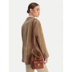 Torebka Guess. Brązowe torebki klasyczne Guess, z aplikacjami, bez dodatków. Za 1,269.00 zł.