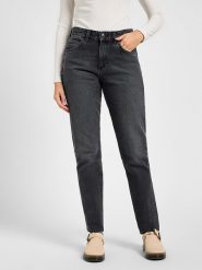 Lee Dżinsy - Tapered fit - w kolorze czarnym rozmiar: W31/L33. Czarne jeansy Lee, l, z aplikacjami, z podwyższonym stanem. Za 100.75 zł.