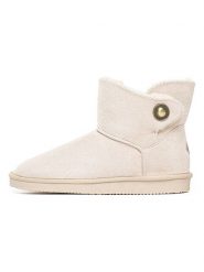 ISLAND BOOT Botki zimowe "Catalina" w kolorze kremowym rozmiar: 41. Brązowe botki Island Boot, na zimę, bez wzorów, z materiału, bez obcasa, bez zapięcia. Za 119.12 zł.