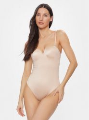 Dorina Body FXHB0002MI104 Beżowy. Brązowe body Dorina, bez wzorów, z syntetyku. Za 119.99 zł.