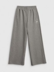 4F Spodnie dresowe z szerokimi nogawkami damskie - szare S. Szare spodnie dresowe 4f, s, bez wzorów, z dresówki. Za 149.99 zł.