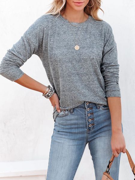 LA Angels Sweter w kolorze szarym rozmiar: S. Szare swetry LA Angels, s, bez wzorów, bez ramiączek. Za 131.43 zł.