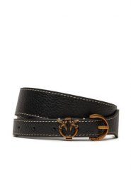 Pinko Pasek Damski Tamboril H3.5 Belt . 20242 PLT01 103801.A158 Czarny. Czarne paski Pinko, bez wzorów, ze skóry. Za 329.99 zł.