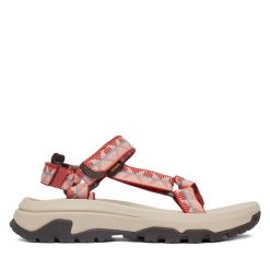 Sandały Teva. Czerwone sandały Teva, bez wzorów, sportowe, bez obcasa, bez zapięcia. Za 379.99 zł.