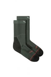 Skarpety trekkingowe damskie Eagle Light Crew Women. Zielone skarpety Salewa, bez wzorów, z dzianiny. Za 89.99 zł.